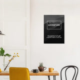Adventure Motivational Canvas Wall Art, Inspirational Quote Decor, Thick Frame Artwork for Home or Office - Hustle and Soul