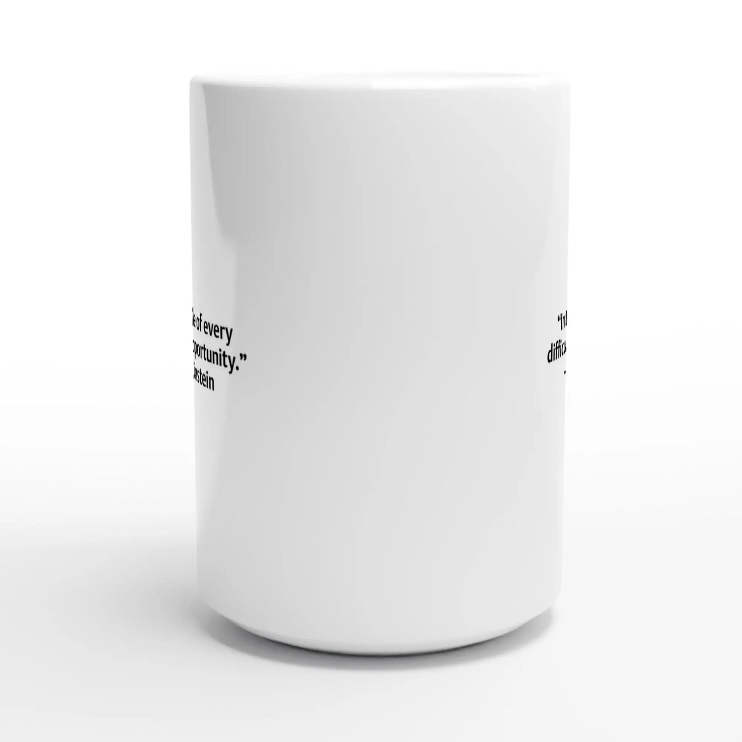 Albert Einstein Quote Mug – “In the Middle of Every Difficulty Lies Opportunity” – Inspirational Coffee Cup, Motivational Gift Idea - Hustle and Soul