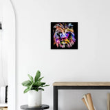 Colourful Lion Canvas Wall Art, Vibrant Animal Artwork, Thick Frame Modern Decor for Home or Office - Hustle and Soul