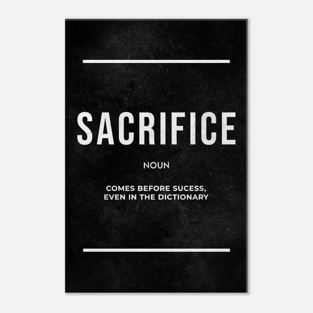 Execution Motivational Canvas Wall Art, Inspirational Quote Decor, Modern Wall Art for Home or Office, Perfect Gift for Goal - Setters - Hustle and Soul