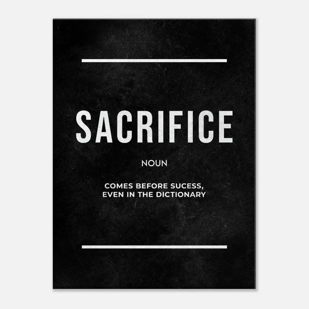 Execution Motivational Canvas Wall Art, Inspirational Quote Decor, Modern Wall Art for Home or Office, Perfect Gift for Goal - Setters - Hustle and Soul