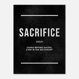 Execution Motivational Canvas Wall Art, Inspirational Quote Decor, Modern Wall Art for Home or Office, Perfect Gift for Goal - Setters - Hustle and Soul