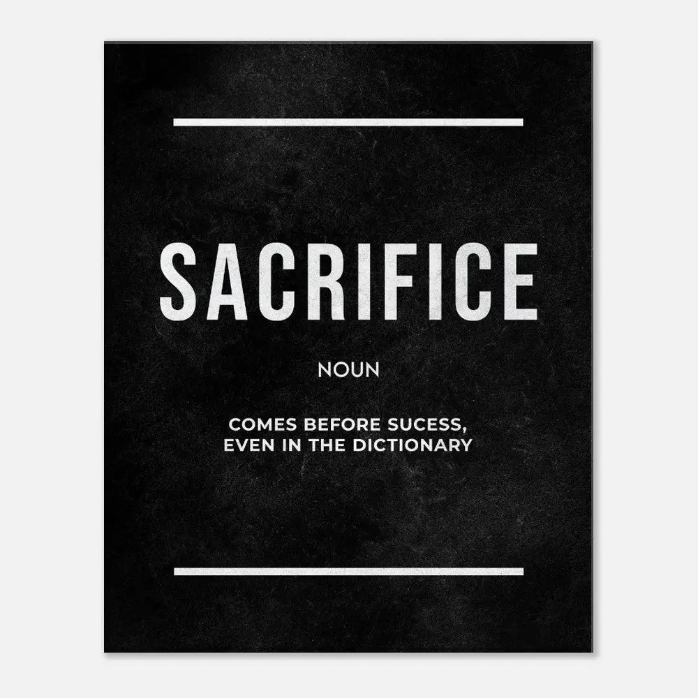 Execution Motivational Canvas Wall Art, Inspirational Quote Decor, Modern Wall Art for Home or Office, Perfect Gift for Goal - Setters - Hustle and Soul