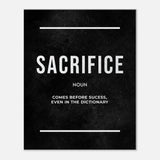 Execution Motivational Canvas Wall Art, Inspirational Quote Decor, Modern Wall Art for Home or Office, Perfect Gift for Goal - Setters - Hustle and Soul