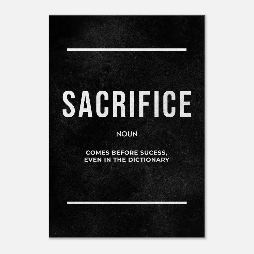 Execution Motivational Canvas Wall Art, Inspirational Quote Decor, Modern Wall Art for Home or Office, Perfect Gift for Goal - Setters - Hustle and Soul