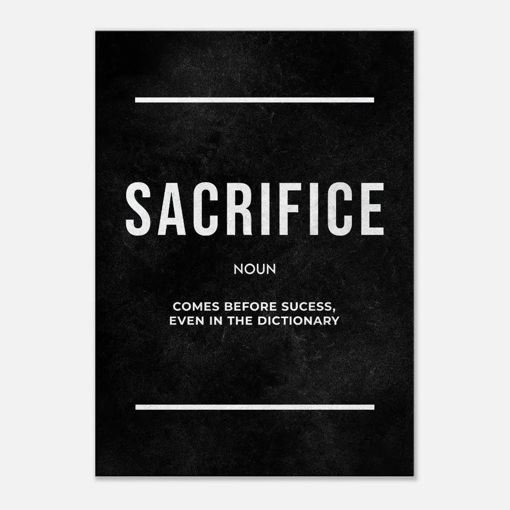 Execution Motivational Canvas Wall Art, Inspirational Quote Decor, Modern Wall Art for Home or Office, Perfect Gift for Goal - Setters - Hustle and Soul