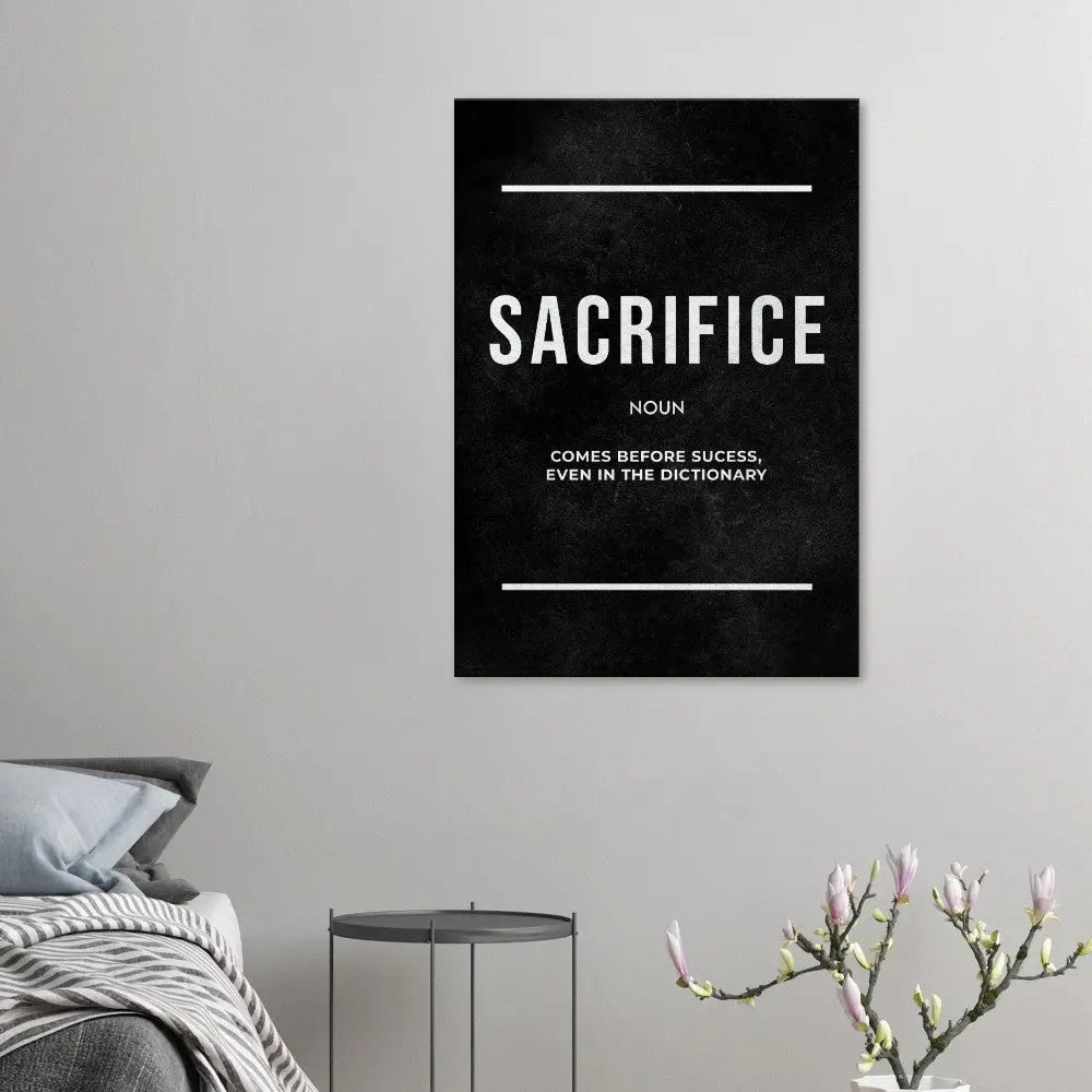 Execution Motivational Canvas Wall Art, Inspirational Quote Decor, Modern Wall Art for Home or Office, Perfect Gift for Goal - Setters - Hustle and Soul