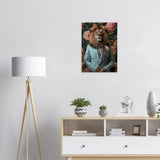 Funky Lion Canvas Print, Animal in a Suit Wall Art, Dopamine Aesthetic Portrait, Trendy Eclectic Lion Art - Hustle and Soul