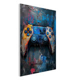 Gaming Graffiti Wall Art, Game Controller Canvas Print, Urban Street Art Decor for Gamers - Hustle and Soul