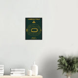 Green Bay Packers Poster, Lambeau Field Stadium NFL Matte Paper Wooden Framed Poster, Ready - to - Hang Sports Art - Hustle and Soul
