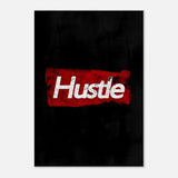 Hustle Motivational Canvas Wall Art, Inspirational Quote Decor, Thick Frame Artwork - Hustle and Soul