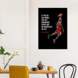 If You Do the Work, You Get Rewarded Motivational Canvas Wall Art, Michael Jordan Quote Decor - Hustle and Soul