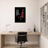 If You Do the Work, You Get Rewarded Motivational Canvas Wall Art, Michael Jordan Quote Decor - Hustle and Soul