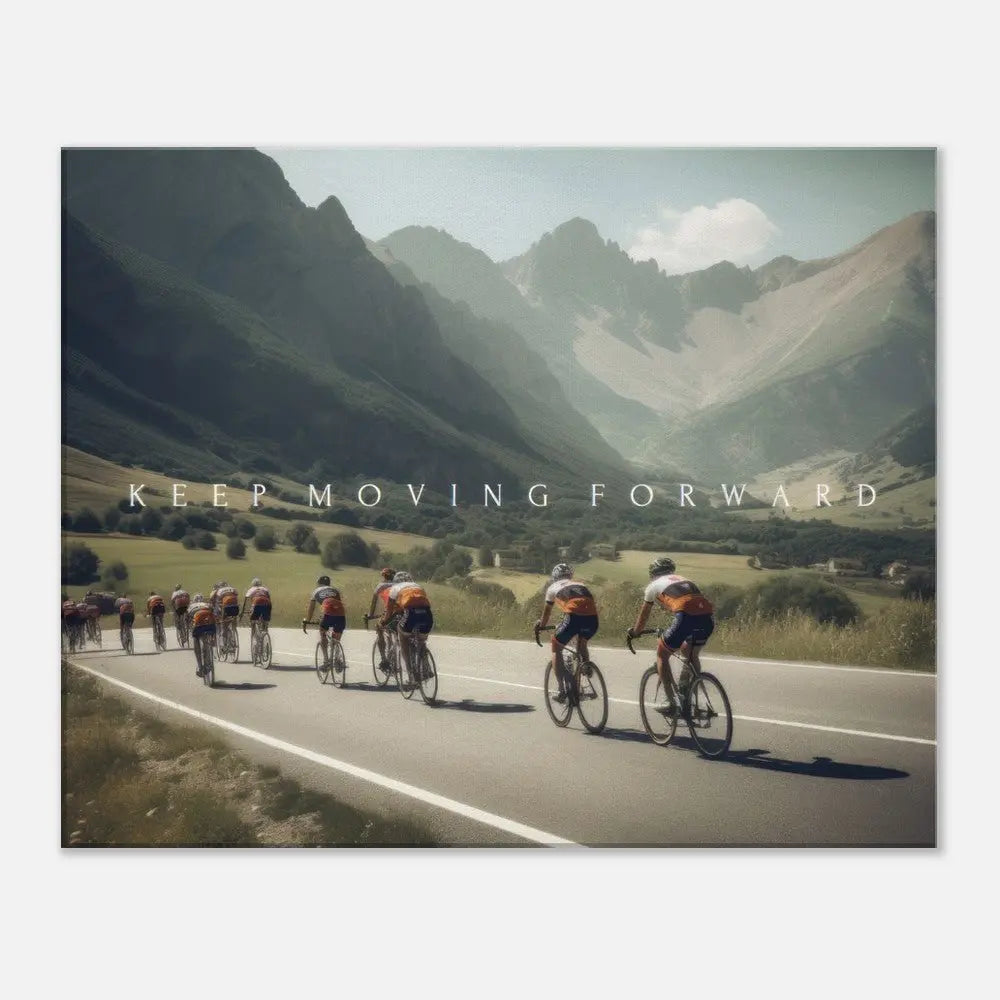 Keep Moving Forwards Motivational Canvas Print, Inspirational Wall Art for Home or Office, Positive Mindset Quote, Ready - to - Hang - Hustle and Soul