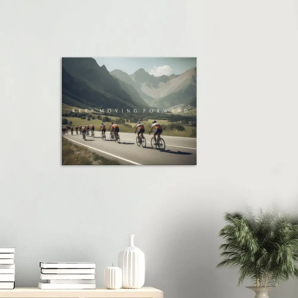 Keep Moving Forwards Motivational Canvas Print, Inspirational Wall Art for Home or Office, Positive Mindset Quote, Ready - to - Hang - Hustle and Soul