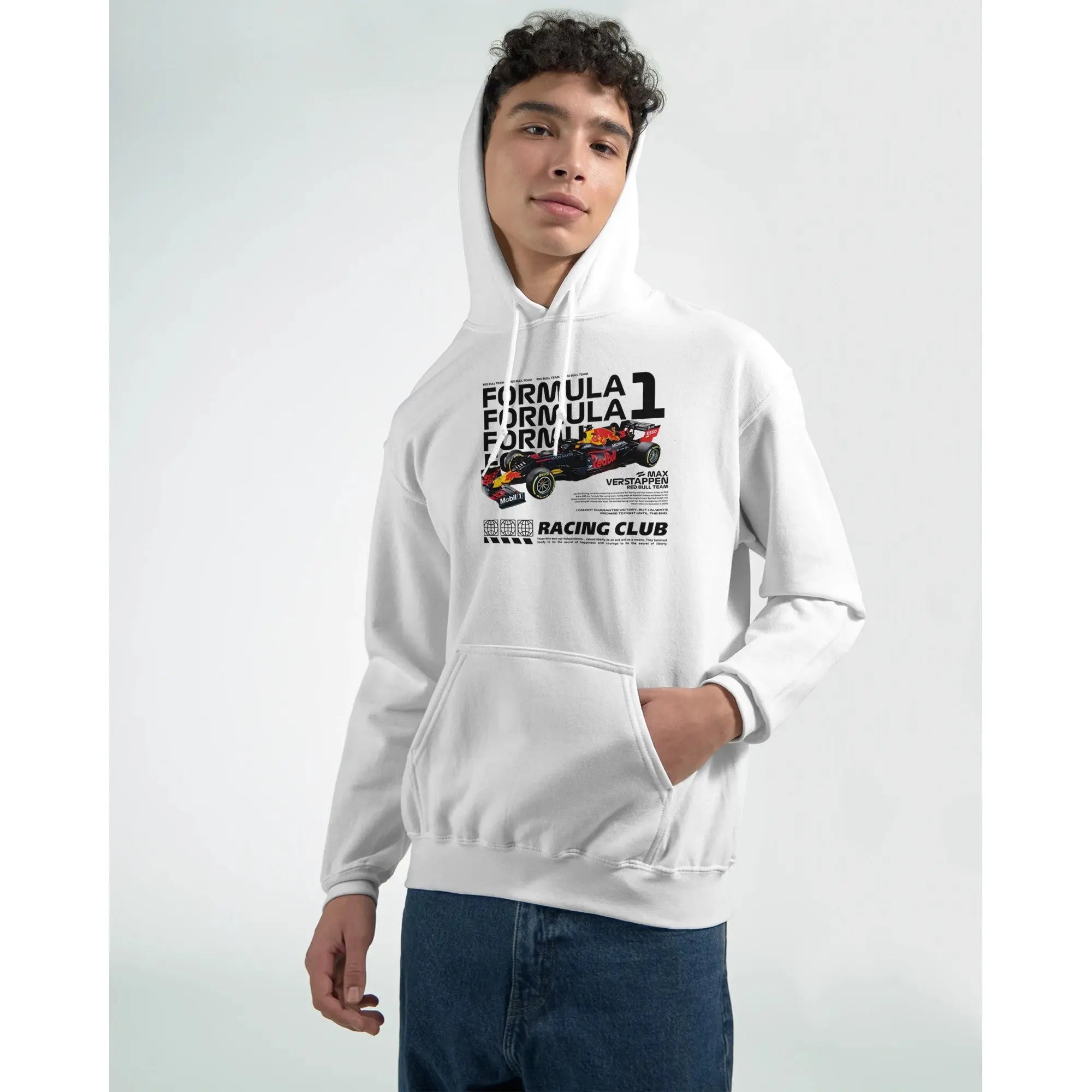 Max Verstappen Unisex Hoodie | Red Bull Racing Hoodie | Formula 1 Hoodie | F1 Merch | Verstappen F1 Car | Gift for F1 Fan - Hustle and Soul