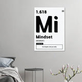 Mindset Motivational Canvas Wall Art, Inspirational Quote Decor, Definition Art Print - Hustle and Soul