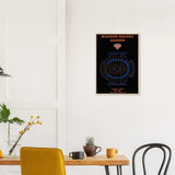 New York Knicks Poster, Madison Square Garden Matte Paper Wooden Framed Poster, Ready - to - Hang NBA Wall Art - Hustle and Soul