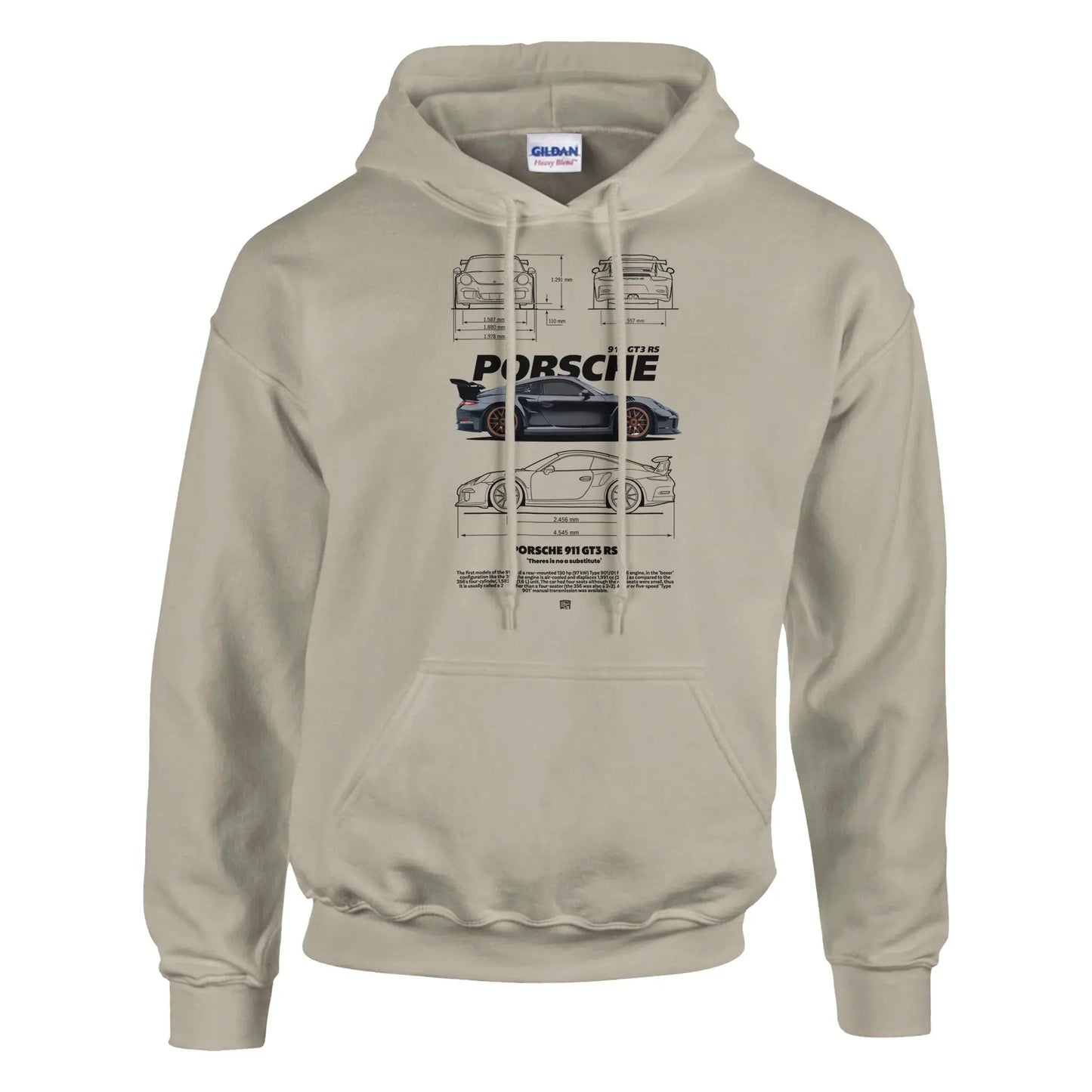 No Substitute Porsche Hoodie | Porsche 911 GT3 Hoodie | Car Lover Gift | Motorsport Apparel | Racing Jumper | Automotive Hoodie - Hustle and Soul