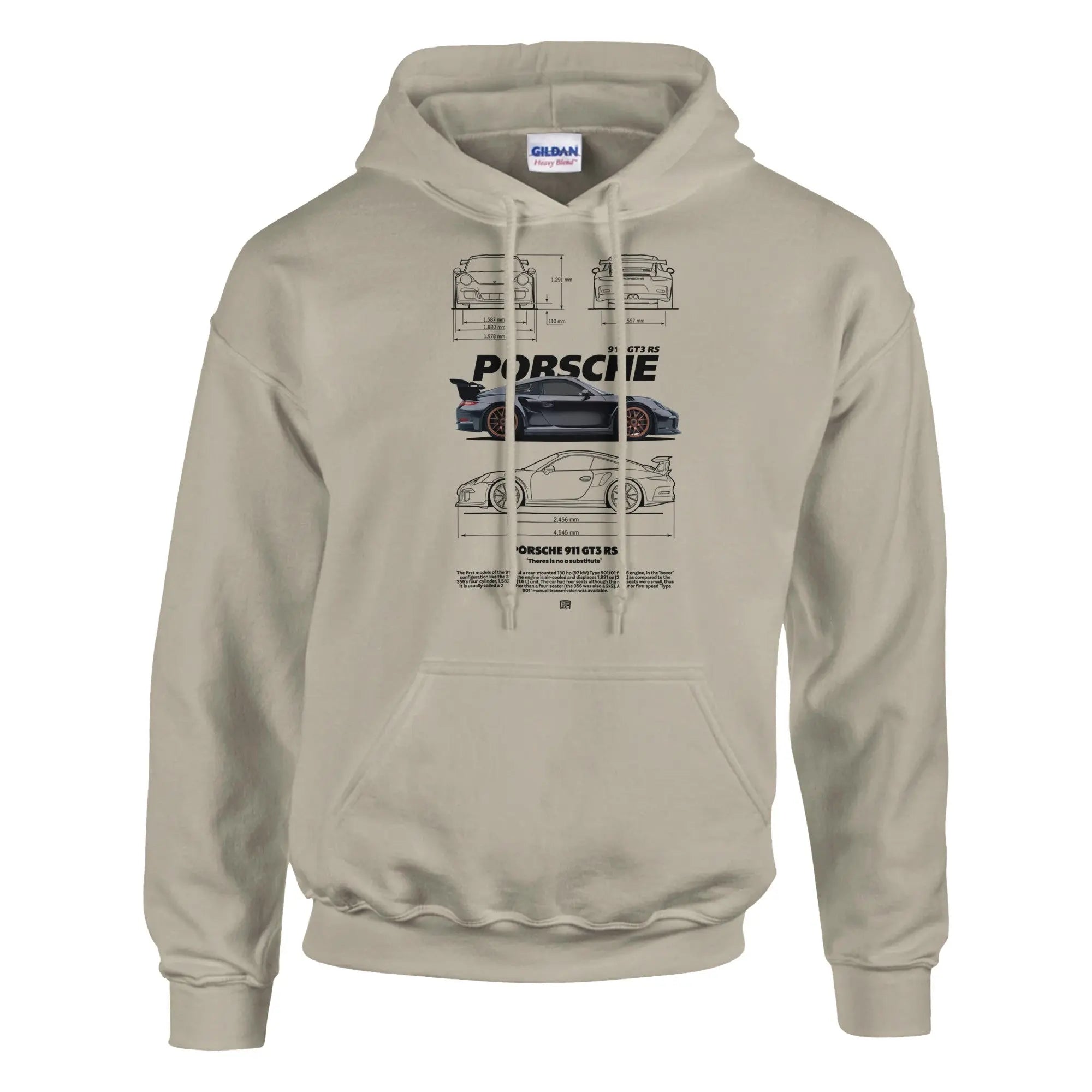 No Substitute Porsche Hoodie | Porsche 911 GT3 Hoodie | Car Lover Gift | Motorsport Apparel | Racing Jumper | Automotive Hoodie - Hustle and Soul