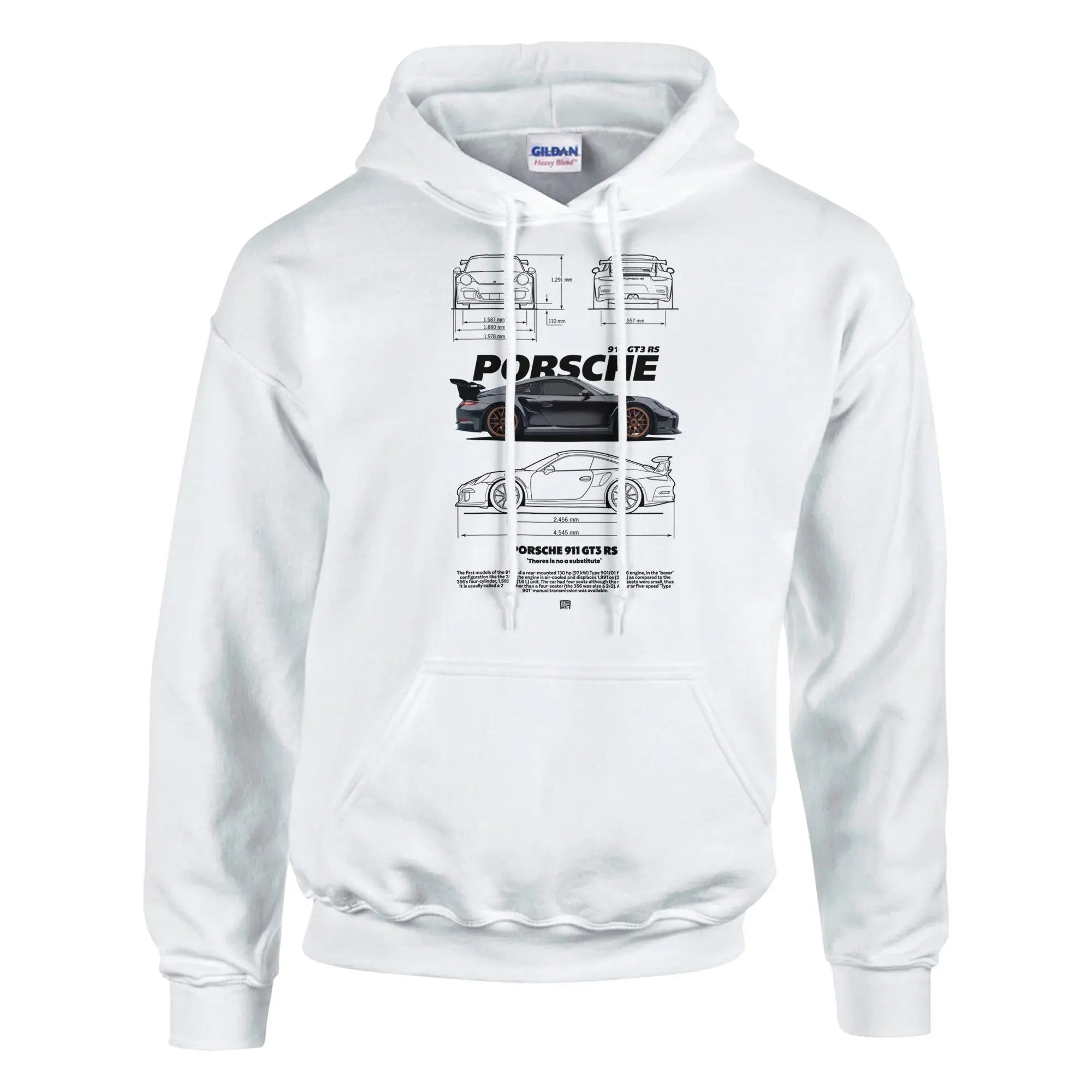 No Substitute Porsche Hoodie | Porsche 911 GT3 Hoodie | Car Lover Gift | Motorsport Apparel | Racing Jumper | Automotive Hoodie - Hustle and Soul