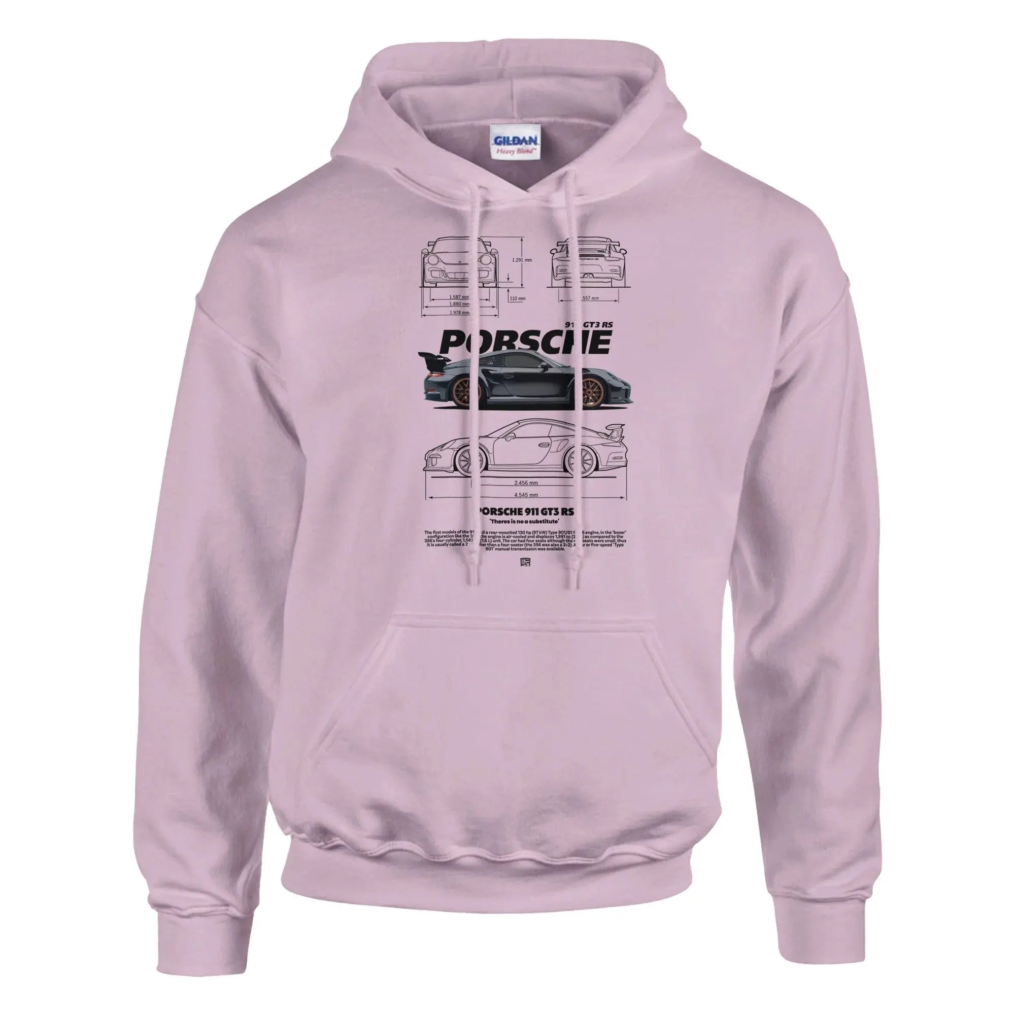 No Substitute Porsche Hoodie | Porsche 911 GT3 Hoodie | Car Lover Gift | Motorsport Apparel | Racing Jumper | Automotive Hoodie - Hustle and Soul