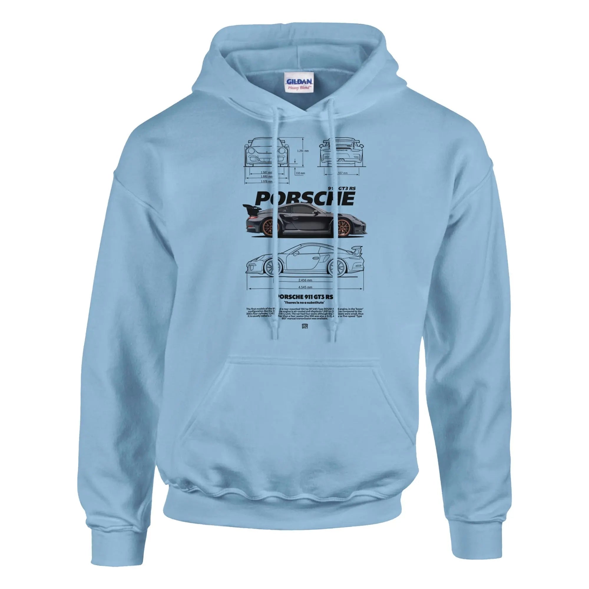 No Substitute Porsche Hoodie | Porsche 911 GT3 Hoodie | Car Lover Gift | Motorsport Apparel | Racing Jumper | Automotive Hoodie - Hustle and Soul