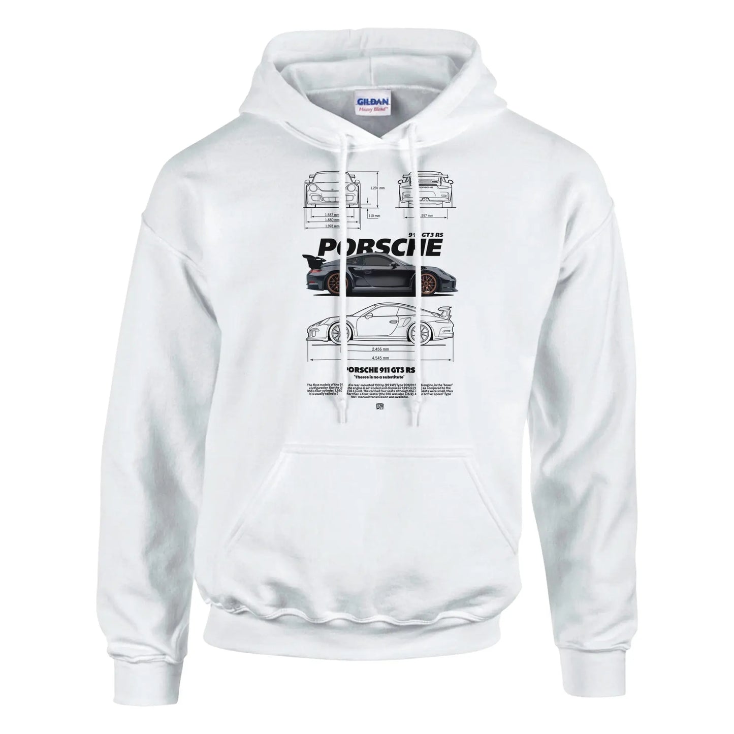 No Substitute Porsche Hoodie | Porsche 911 GT3 Hoodie | Car Lover Gift | Motorsport Apparel | Racing Jumper | Automotive Hoodie - Hustle and Soul