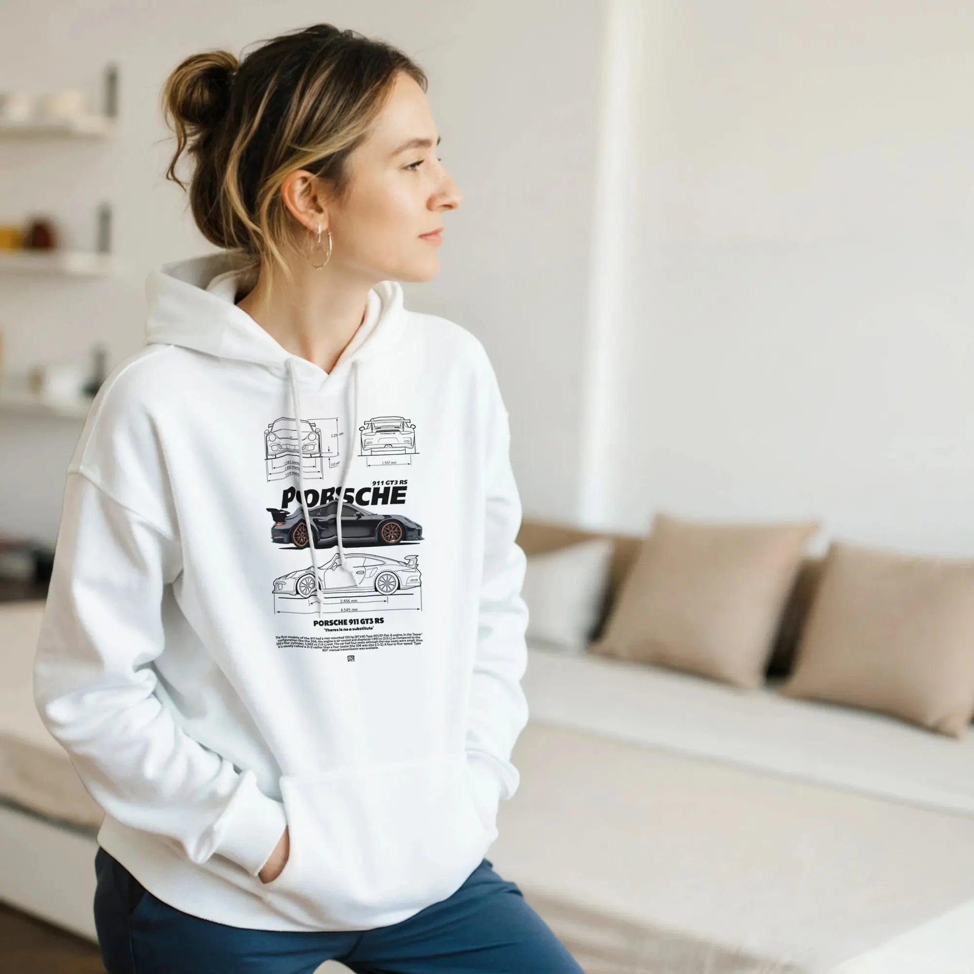 No Substitute Porsche Hoodie | Porsche 911 GT3 Hoodie | Car Lover Gift | Motorsport Apparel | Racing Jumper | Automotive Hoodie - Hustle and Soul
