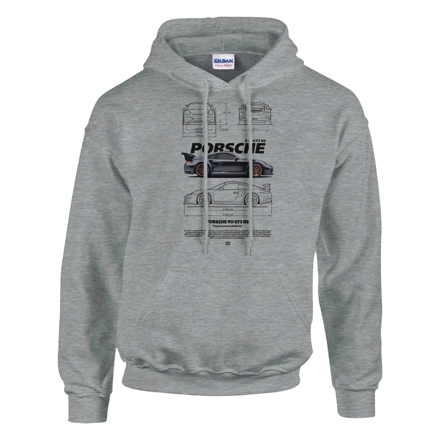 No Substitute Porsche Hoodie | Porsche 911 GT3 Hoodie | Car Lover Gift | Motorsport Apparel | Racing Jumper | Automotive Hoodie - Hustle and Soul