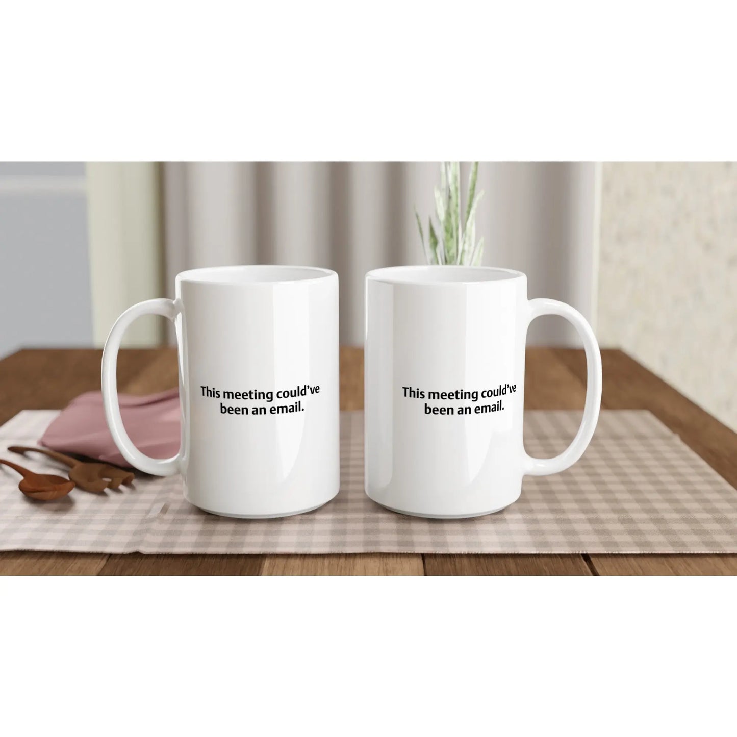 Office Mug – “This meeting could’ve been an email.” – Funny Work Gift for Coworkers, Bosses, Remote Workers, Office Humour Coffee Cup - Hustle and Soul