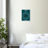 Philadelphia Eagles The Linc NFL Field Matte Paper Wooden Framed Poster, Ready - to - Hang Sports Wall Art - Hustle and Soul