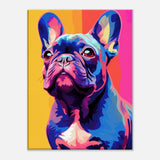Pop Art Pug Wall Art, Colourful Dog Canvas Print, Vibrant Pet Lover Decor, Quirky Artwork for Animal Enthusiasts - Hustle and Soul