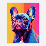 Pop Art Pug Wall Art, Colourful Dog Canvas Print, Vibrant Pet Lover Decor, Quirky Artwork for Animal Enthusiasts - Hustle and Soul