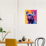 Pop Art Pug Wall Art, Colourful Dog Canvas Print, Vibrant Pet Lover Decor, Quirky Artwork for Animal Enthusiasts - Hustle and Soul