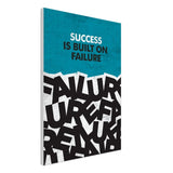 Success Is Built on Failure Motivational Canvas Wall Art, Inspirational Quote Decor, Definition Art Print - Hustle and Soul