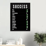 Success Motivational Canvas Wall Art, Inspirational Quote Decor, Definition Art Print - Hustle and Soul