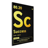 Success Motivational Canvas Wall Art, Inspirational Quote Decor, Thick Frame Artwork for Home or Office - Hustle and Soul