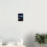 The World Is Yours motivational canvas print, in a bright studio space