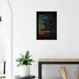 Think Positively, Exercise Daily, Eat Healthy, Motivational Canvas Wall Art, Inspirational Quote Decor - Hustle and Soul