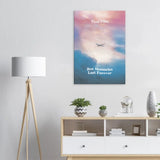 Time Flies But Memories Last Forever Canvas Wall Art, Inspirational Quote Decor, Thick Frame Motivational Wall Art - Hustle and Soul