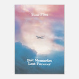 Time Flies But Memories Last Forever Canvas Wall Art, Inspirational Quote Decor, Thick Frame Motivational Wall Art - Hustle and Soul